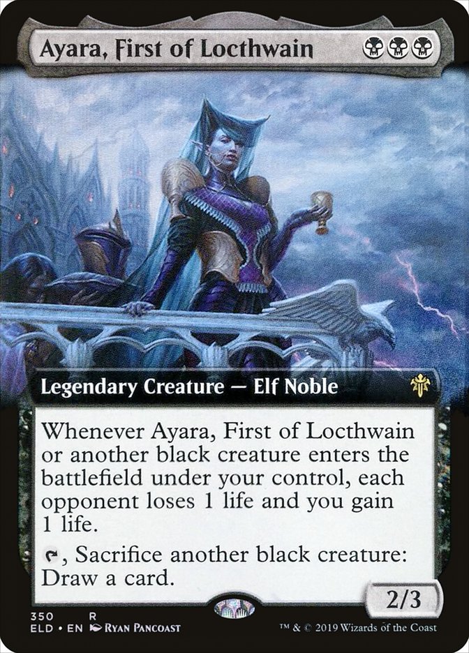 Ayara, First of Locthwain (Extended Art) [Throne of Eldraine] | L.A. Mood Comics and Games
