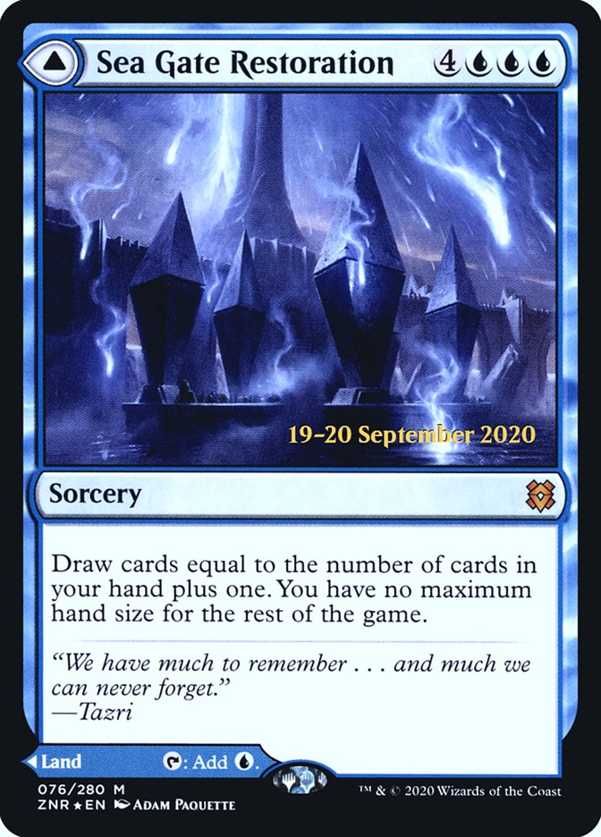 Sea Gate Restoration // Sea Gate, Reborn [Zendikar Rising Prerelease Promos] | L.A. Mood Comics and Games