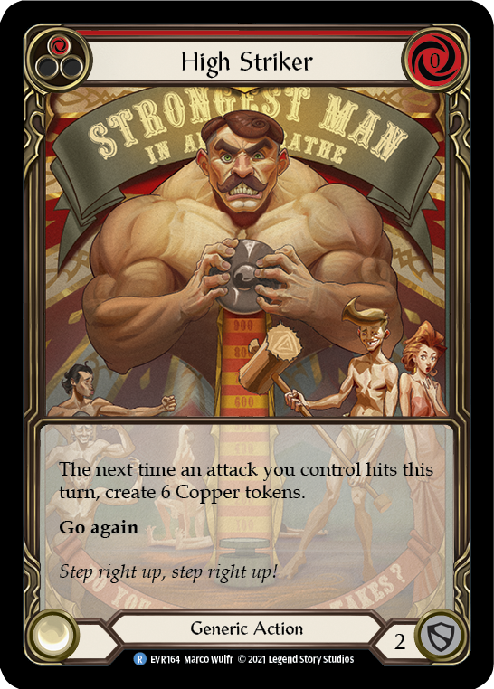 High Striker (Red) [EVR164] (Everfest)  1st Edition Extended Art Rainbow Foil | L.A. Mood Comics and Games