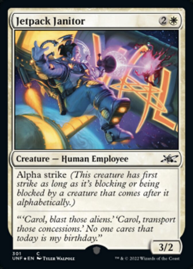 Jetpack Janitor (Galaxy Foil) [Unfinity] | L.A. Mood Comics and Games