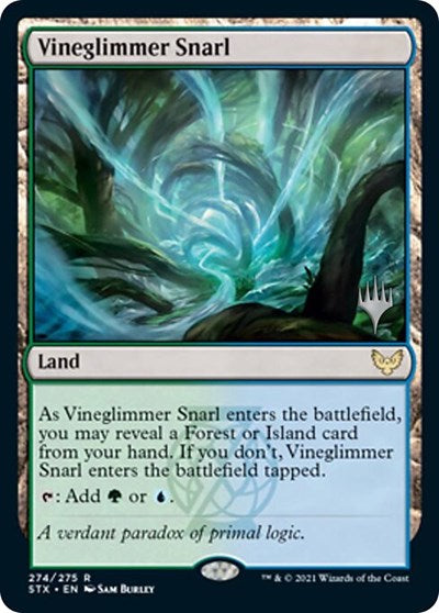 Vineglimmer Snarl (Promo Pack) [Strixhaven: School of Mages Promos] | L.A. Mood Comics and Games