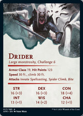 Drider Art Card [Dungeons & Dragons: Adventures in the Forgotten Realms Art Series] | L.A. Mood Comics and Games