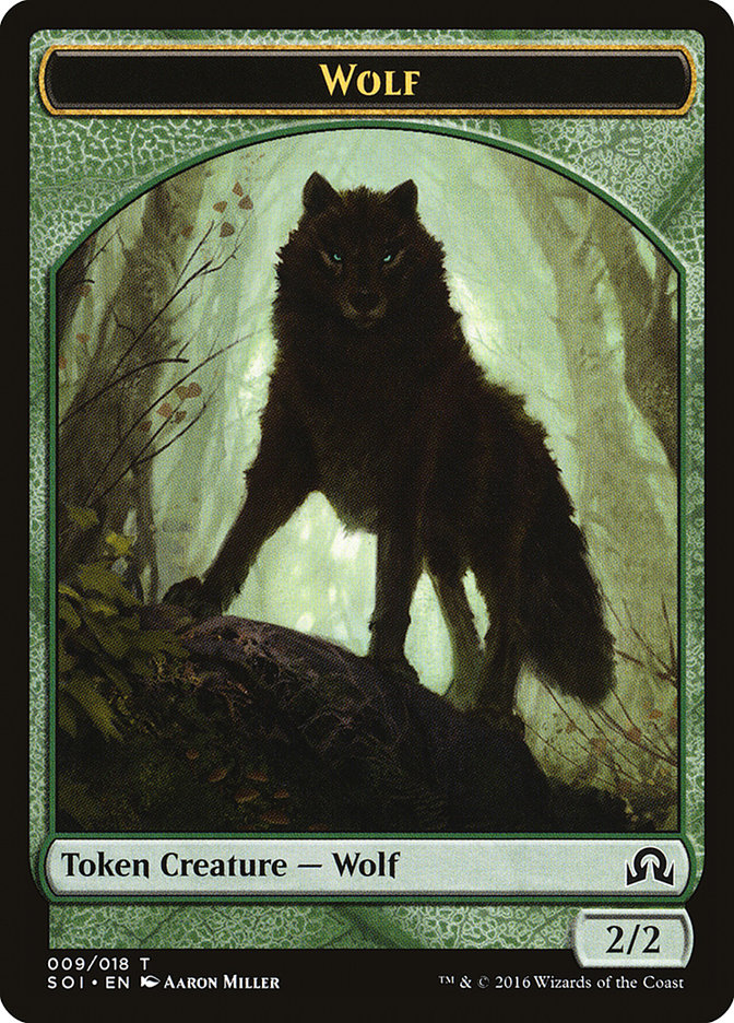 Wolf Token [Shadows over Innistrad Tokens] | L.A. Mood Comics and Games