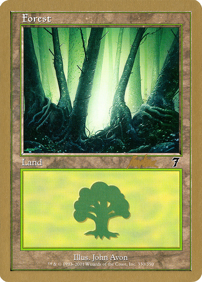 Forest (bk330) (Brian Kibler) [World Championship Decks 2002] | L.A. Mood Comics and Games