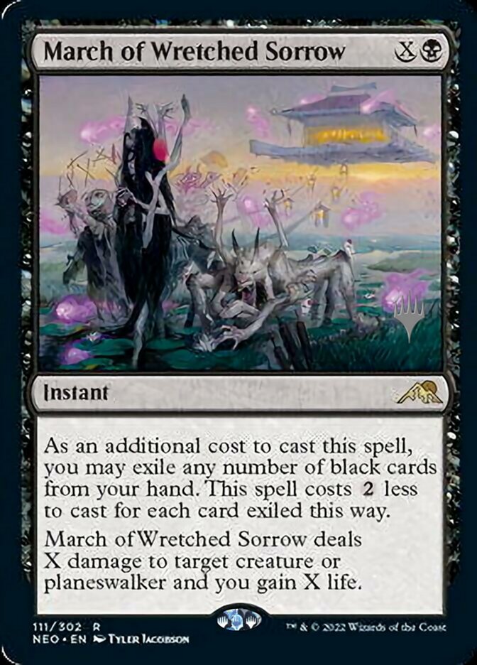 March of Wretched Sorrow (Promo Pack) [Kamigawa: Neon Dynasty Promos] | L.A. Mood Comics and Games