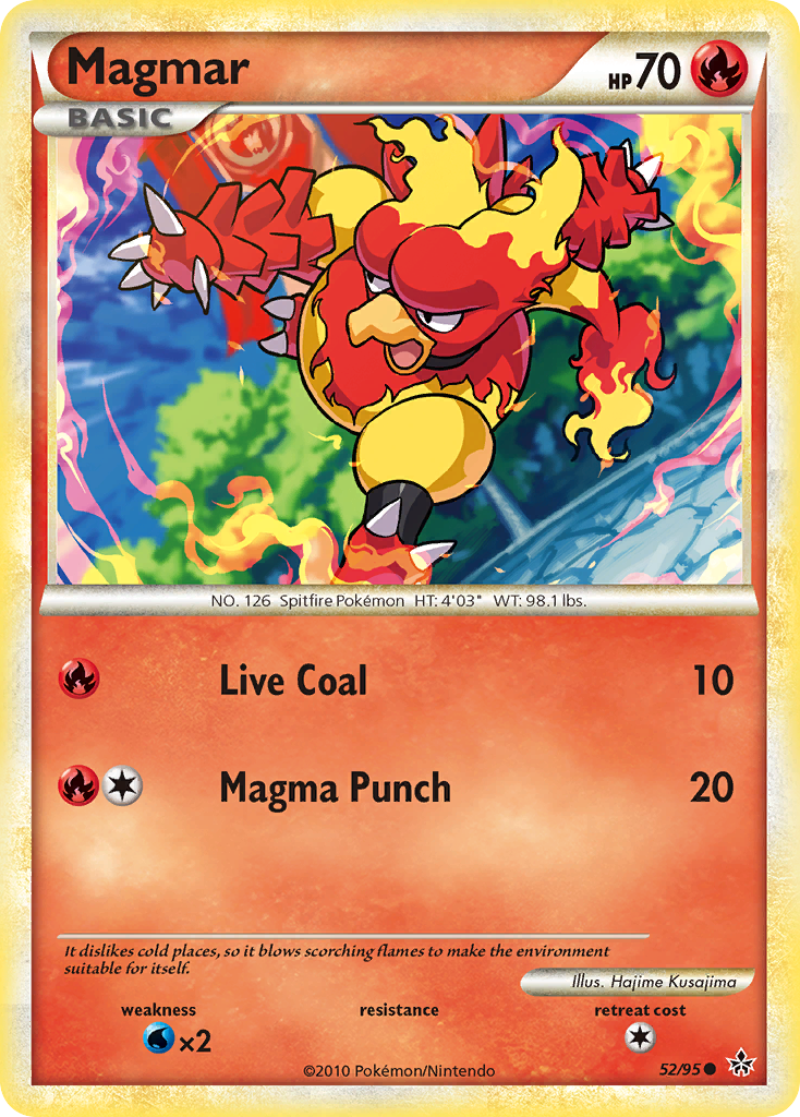 Magmar (52/95) [HeartGold & SoulSilver: Unleashed] | L.A. Mood Comics and Games