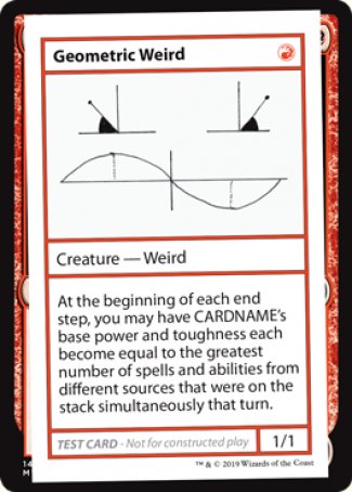 Geometric Weird (2021 Edition) [Mystery Booster Playtest Cards] | L.A. Mood Comics and Games