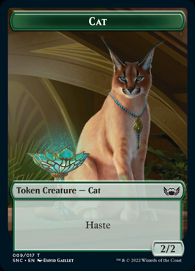 Cat // Rhino Warrior Double-Sided Token [Streets of New Capenna Tokens] | L.A. Mood Comics and Games