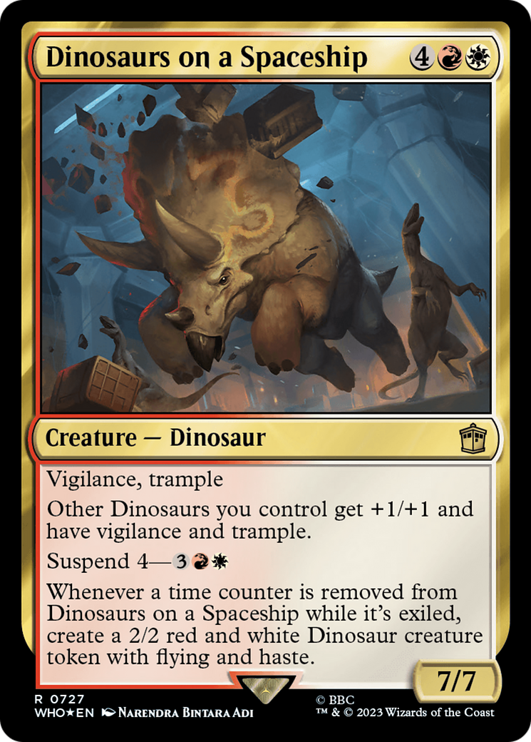 Dinosaurs on a Spaceship (Surge Foil) [Doctor Who] | L.A. Mood Comics and Games