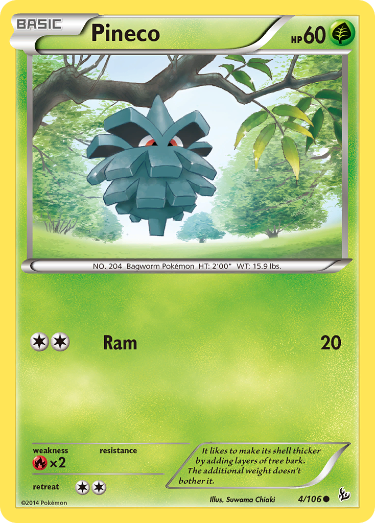 Pineco (4/106) [XY: Flashfire] | L.A. Mood Comics and Games