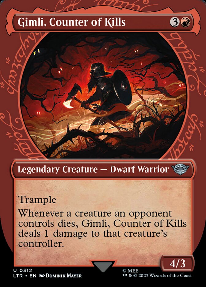 Gimli, Counter of Kills (Showcase Ring Frame) [The Lord of the Rings: Tales of Middle-Earth] | L.A. Mood Comics and Games