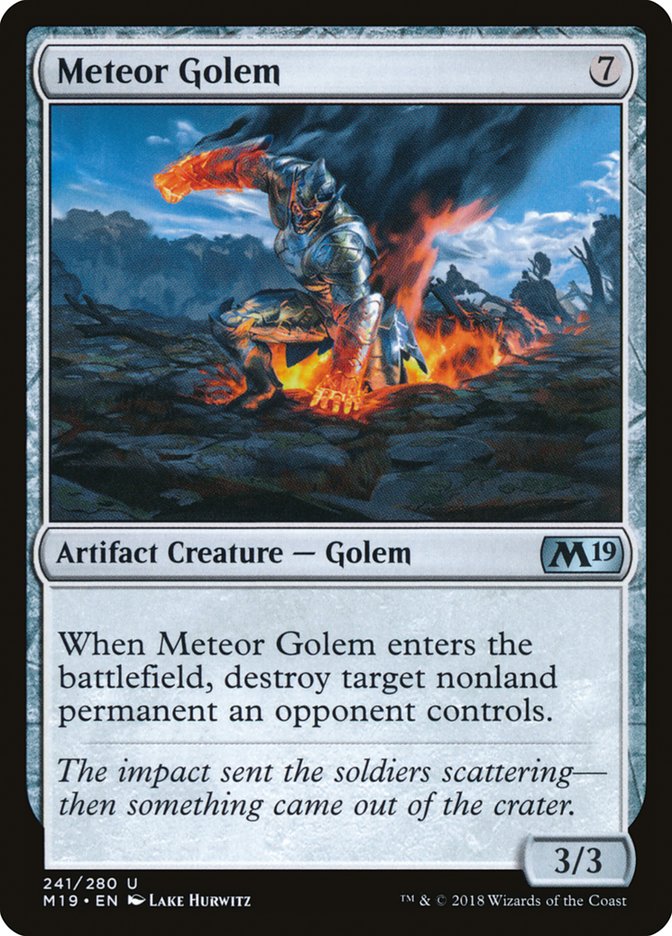 Meteor Golem [Core Set 2019] | L.A. Mood Comics and Games