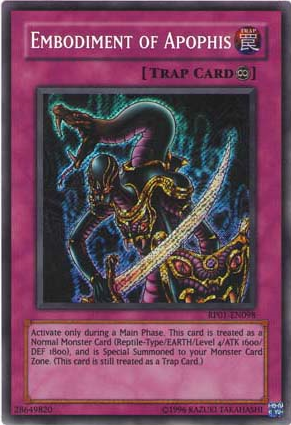 Embodiment of Apophis [RP01-EN098] Secret Rare | L.A. Mood Comics and Games