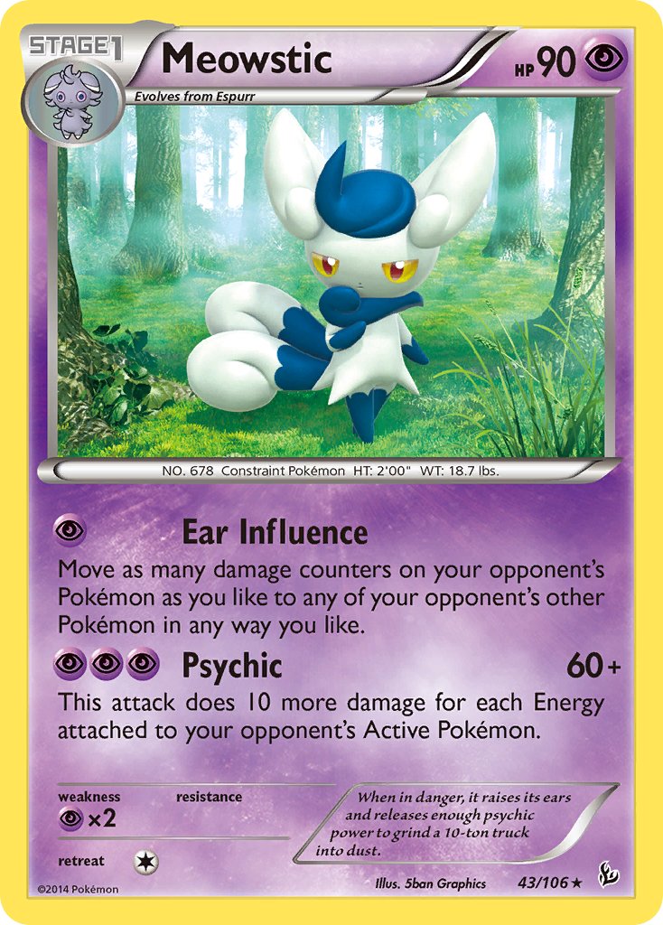 Meowstic (43/106) (Theme Deck Exclusive) [XY: Flashfire] | L.A. Mood Comics and Games