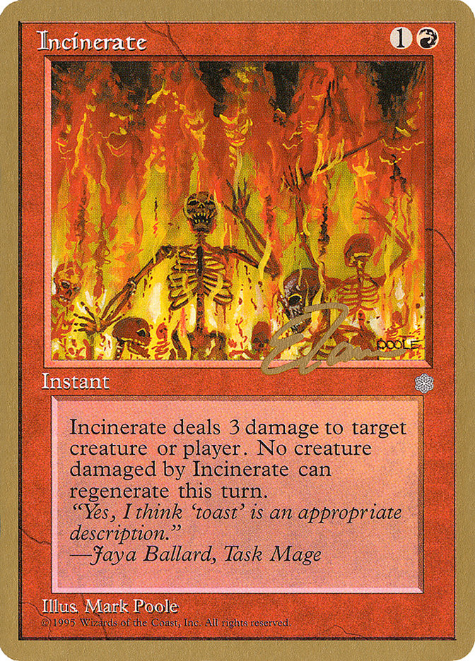 Incinerate (Eric Tam) [Pro Tour Collector Set] | L.A. Mood Comics and Games