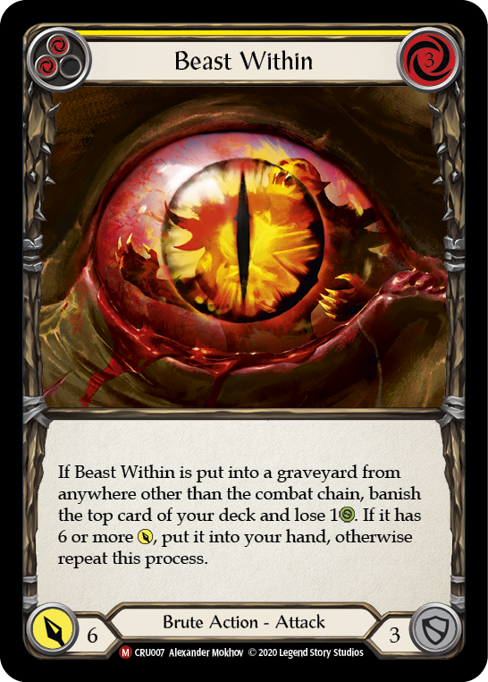 Beast Within [CRU007] (Crucible of War)  1st Edition Rainbow Foil | L.A. Mood Comics and Games