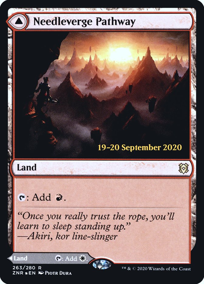 Needleverge Pathway // Pillarverge Pathway [Zendikar Rising Prerelease Promos] | L.A. Mood Comics and Games