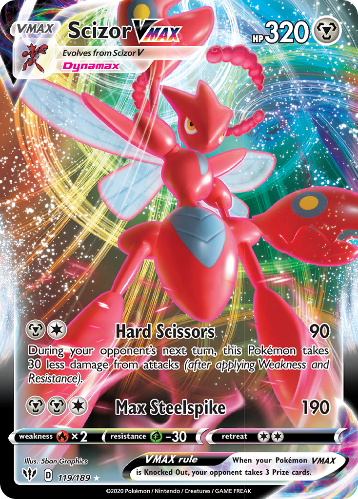 Scizor VMAX (119/189) [Sword & Shield: Darkness Ablaze] | L.A. Mood Comics and Games