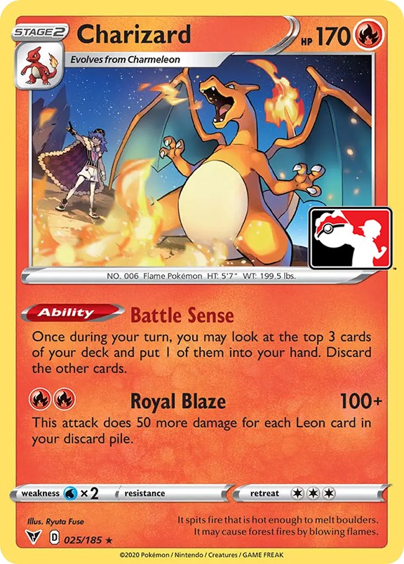 Charizard (025/185) [Prize Pack Series One] | L.A. Mood Comics and Games