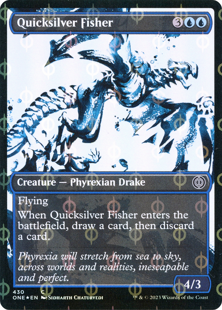 Quicksilver Fisher (Showcase Ichor Step-and-Compleat Foil) [Phyrexia: All Will Be One] | L.A. Mood Comics and Games