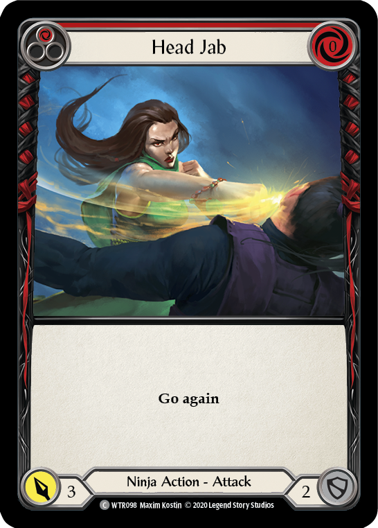 Head Jab (Red) [U-WTR098] (Welcome to Rathe Unlimited)  Unlimited Rainbow Foil | L.A. Mood Comics and Games