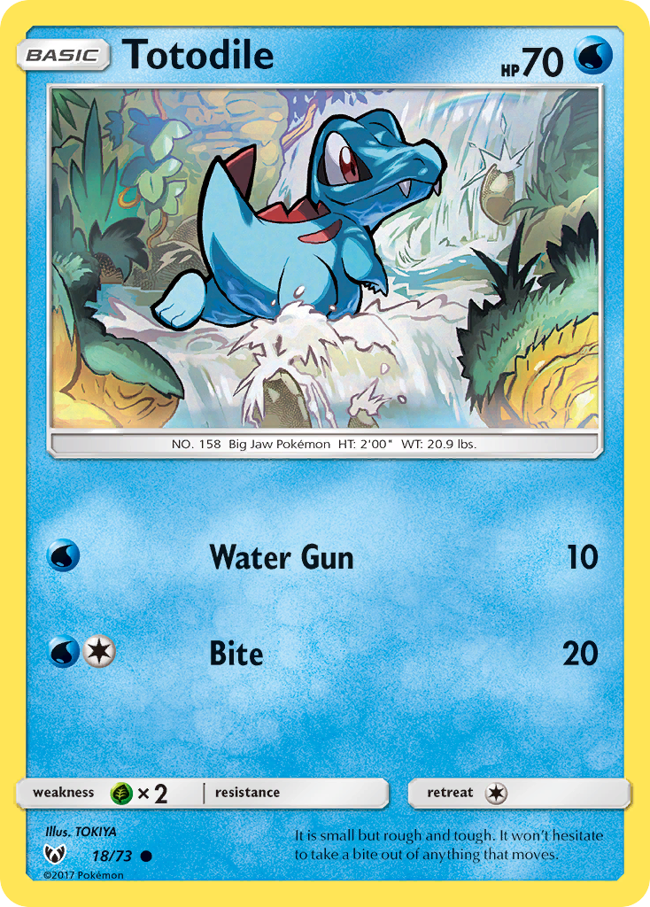 Totodile (18/73) [Sun & Moon: Shining Legends] | L.A. Mood Comics and Games