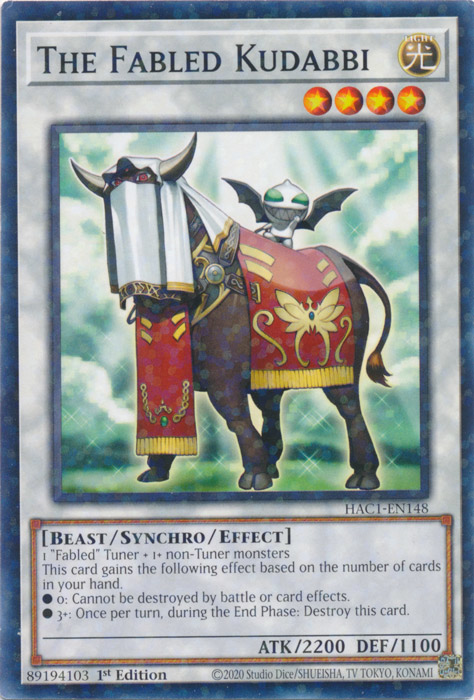 The Fabled Kudabbi (Duel Terminal) [HAC1-EN148] Common | L.A. Mood Comics and Games