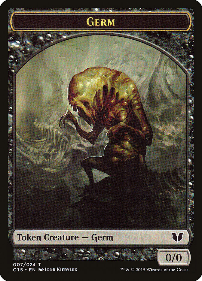 Germ // Zombie Double-Sided Token [Commander 2015 Tokens] | L.A. Mood Comics and Games