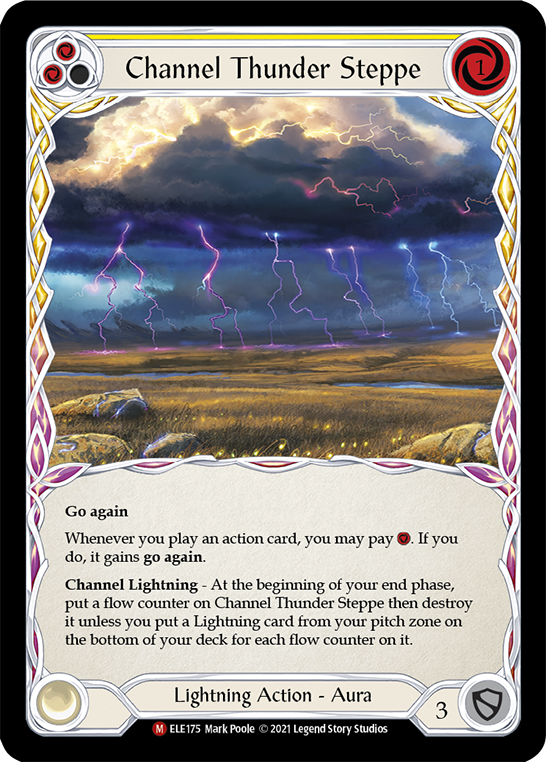 Channel Thunder Steppe [ELE175] (Tales of Aria)  1st Edition Rainbow Foil | L.A. Mood Comics and Games