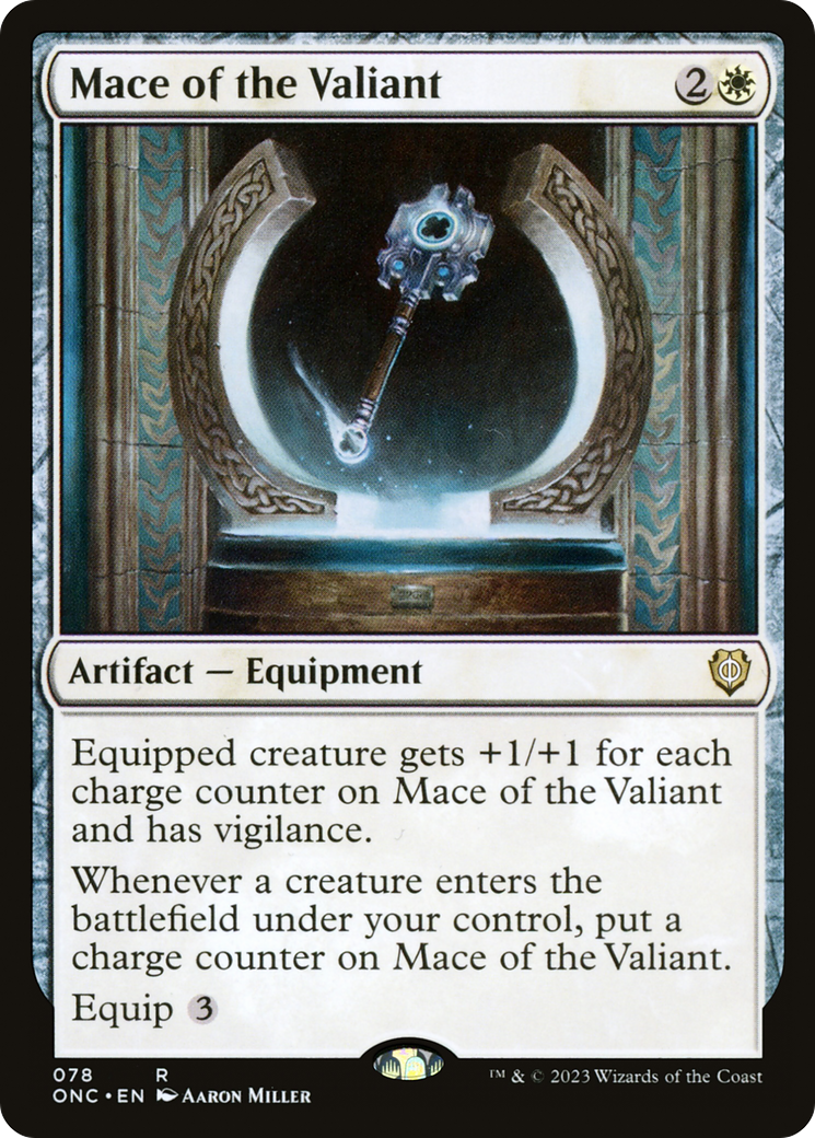 Mace of the Valiant [Phyrexia: All Will Be One Commander] | L.A. Mood Comics and Games