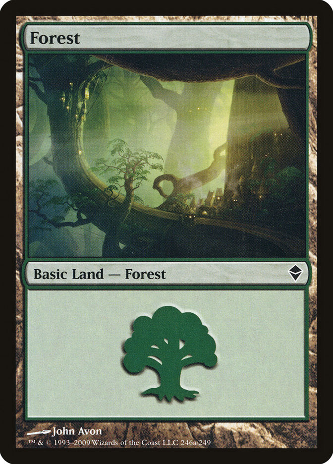Forest (246a) [Zendikar] | L.A. Mood Comics and Games