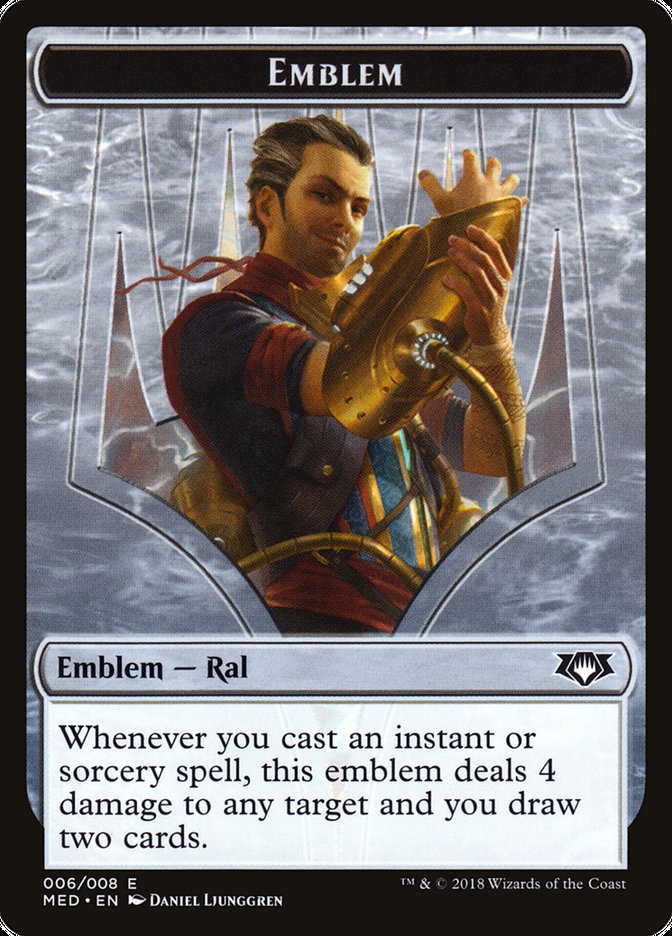 Ral, Izzet Viceroy Emblem [Mythic Edition Tokens] | L.A. Mood Comics and Games