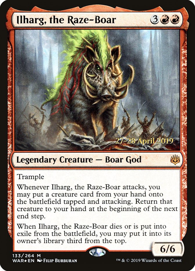 Ilharg, the Raze-Boar [War of the Spark Prerelease Promos] | L.A. Mood Comics and Games