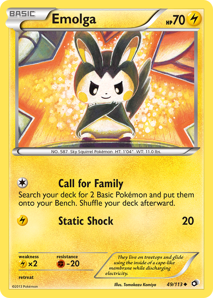 Emolga (49/113) [Black & White: Legendary Treasures] | L.A. Mood Comics and Games