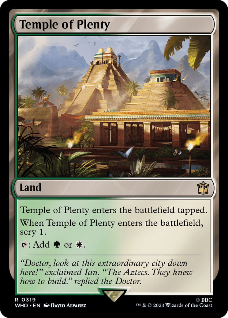 Temple of Plenty [Doctor Who] | L.A. Mood Comics and Games