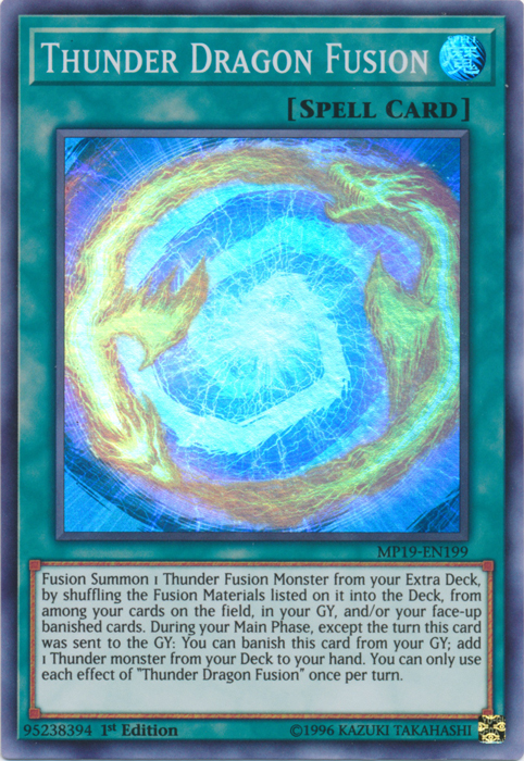 Thunder Dragon Fusion [MP19-EN199] Super Rare | L.A. Mood Comics and Games