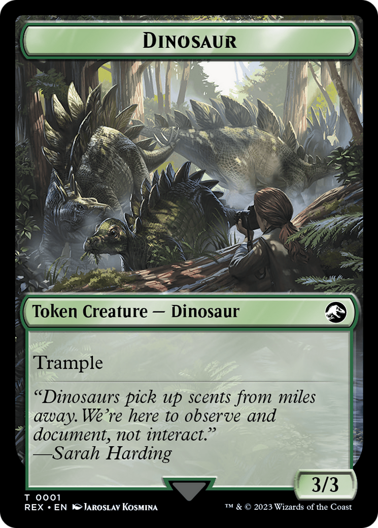 Copy // Dinosaur (0001) Double-Sided Token [The Lost Caverns of Ixalan Tokens] | L.A. Mood Comics and Games