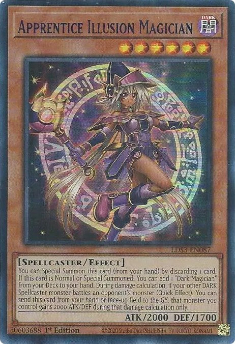 Apprentice Illusion Magician (Blue) [LDS3-EN087] Ultra Rare | L.A. Mood Comics and Games