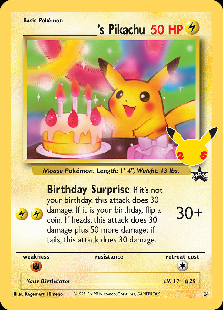 _____'s Pikachu (24) [Celebrations: 25th Anniversary - Classic Collection] | L.A. Mood Comics and Games