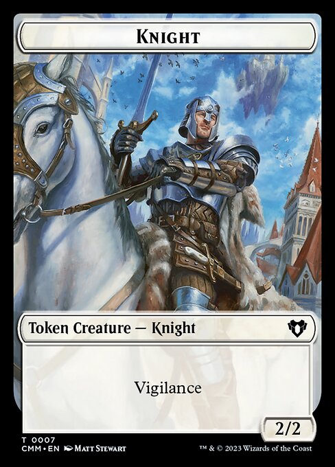 Eldrazi Scion // Knight Double-Sided Token [Commander Masters Tokens] | L.A. Mood Comics and Games