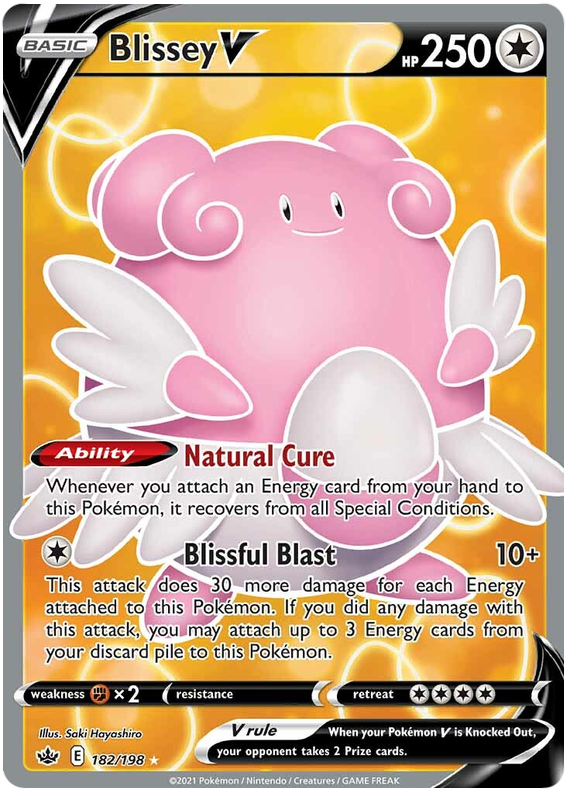 Blissey V (182/198) [Sword & Shield: Chilling Reign] | L.A. Mood Comics and Games