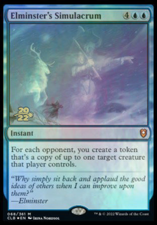 Elminster's Simulacrum [Commander Legends: Battle for Baldur's Gate Prerelease Promos] | L.A. Mood Comics and Games