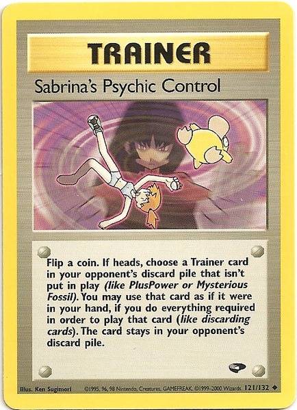 Sabrina's Psychic Control (121/132) [Gym Challenge Unlimited] | L.A. Mood Comics and Games