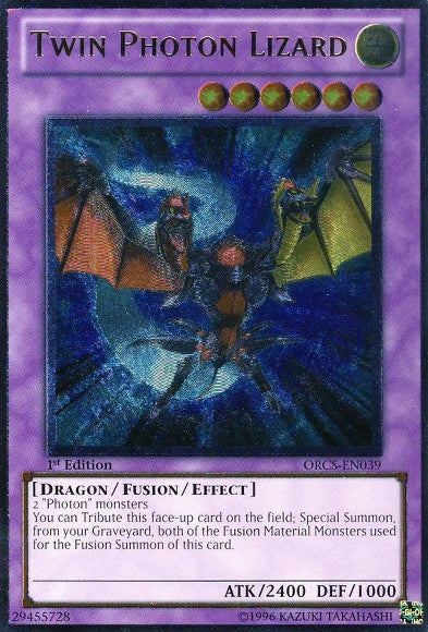 Twin Photon Lizard [ORCS-EN039] Ultimate Rare | L.A. Mood Comics and Games