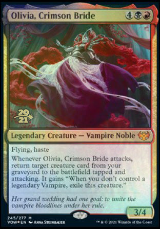 Olivia, Crimson Bride [Innistrad: Crimson Vow Prerelease Promos] | L.A. Mood Comics and Games