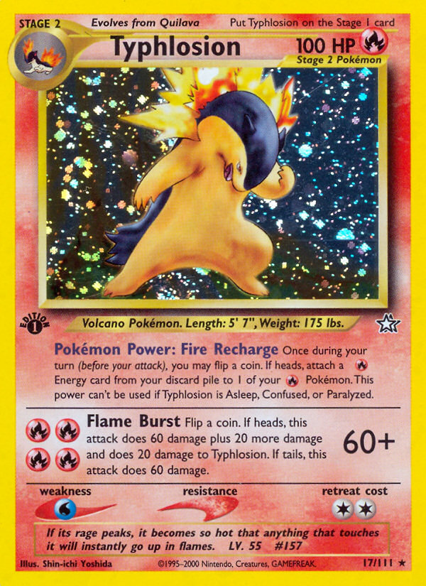 Typhlosion (17/111) [Neo Genesis 1st Edition] | L.A. Mood Comics and Games