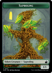Saproling // Bird Illusion Double-Sided Token [Ravnica Remastered Tokens] | L.A. Mood Comics and Games