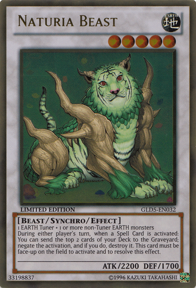 Naturia Beast [GLD5-EN032] Gold Rare | L.A. Mood Comics and Games