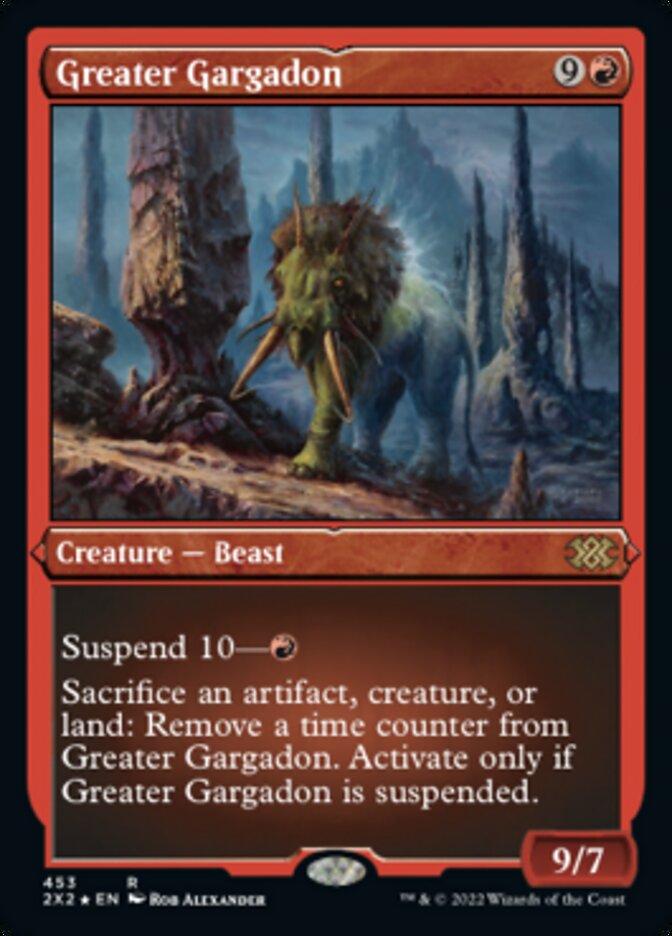 Greater Gargadon (Foil Etched) [Double Masters 2022] | L.A. Mood Comics and Games