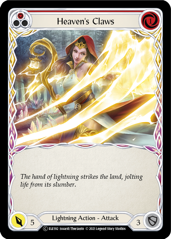 Heaven's Claws (Red) [U-ELE192] (Tales of Aria Unlimited)  Unlimited Rainbow Foil | L.A. Mood Comics and Games